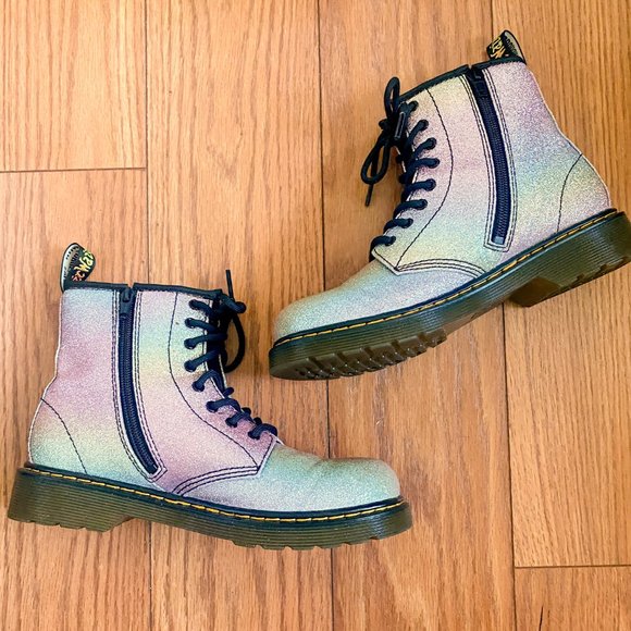 Rainbow Glitter Doc Marten Boots - Picture 2 of 9